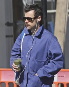 Harry Styles in Mayfair on April 02, 2025, in London, England.