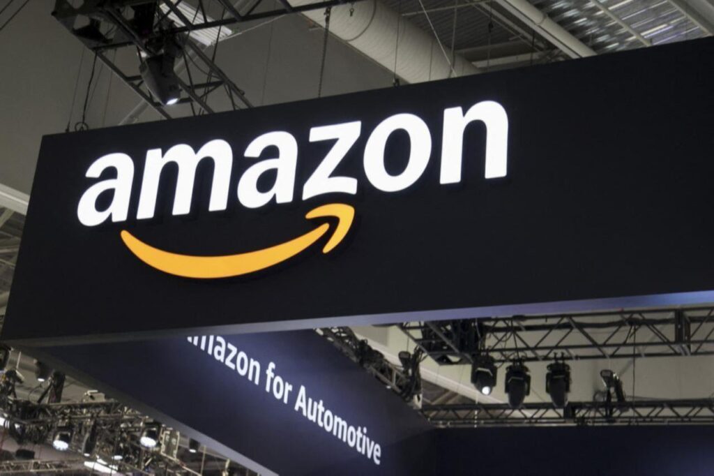 Amazon-logo-is-displayed-during-the-Consumer-Electronics-Show 