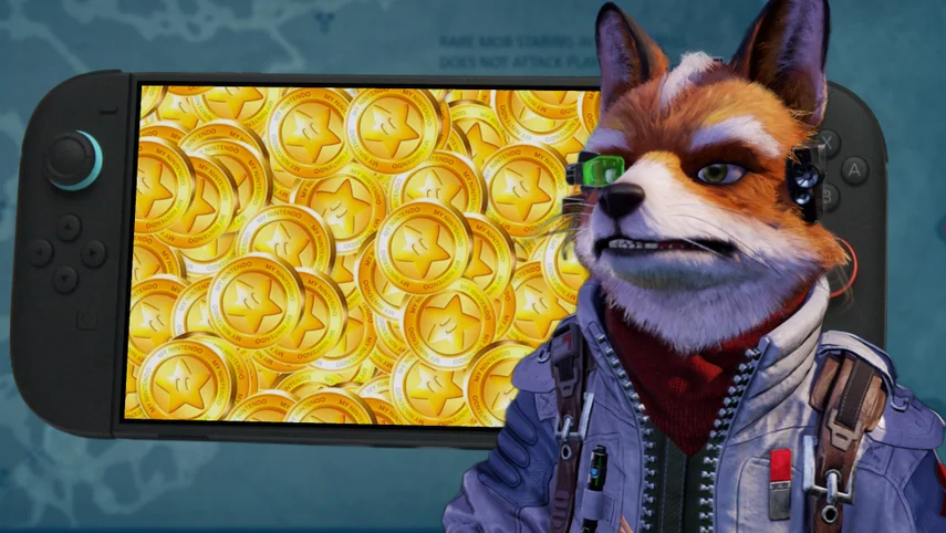 Fox McCloud piloting the Arwing in Star Fox for Nintendo Switch 2