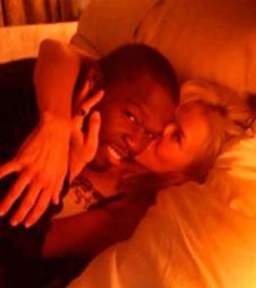 A throwback casual selfie of rapper 50 Cent and Chelsea Handler smiling together, representing a major cultural moment in the archive of Chelsea Handler ex boyfriends.